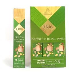 Incienso AROMA TRÍO Palo Santo, Salvia yJazmín